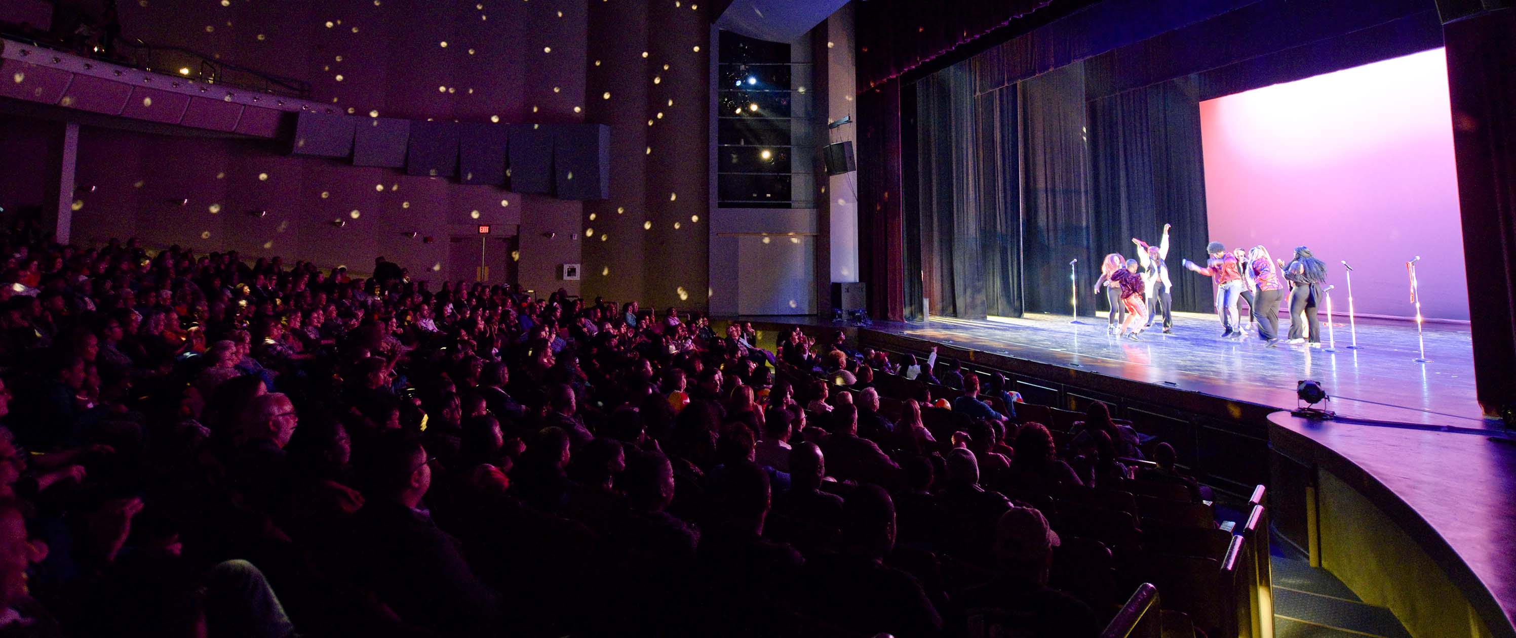 Audience watching a show at the Center for Performing Arts